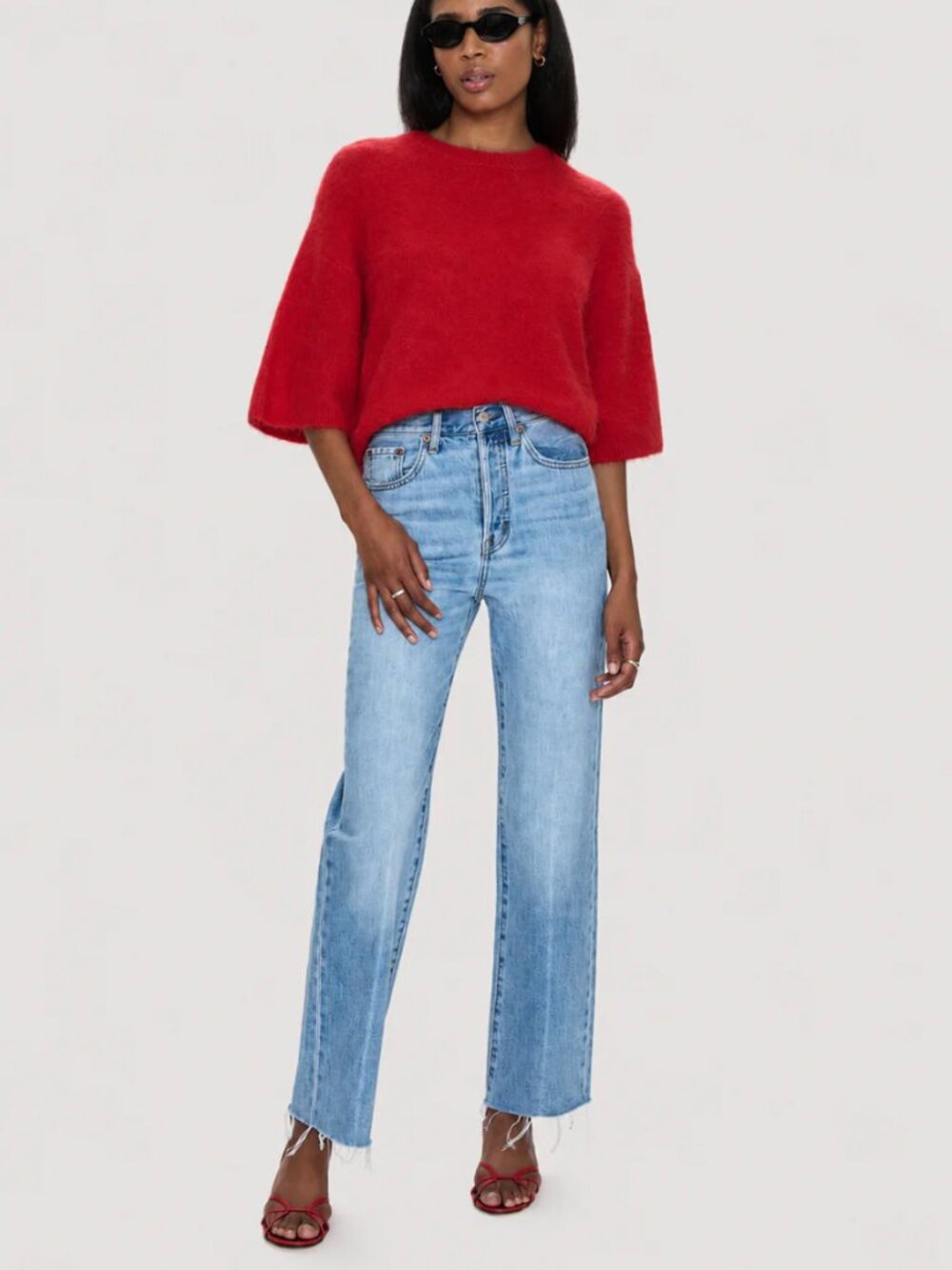 Pistola Cassie Super High Rise Straight Jean Savvy Vintage - Size 28